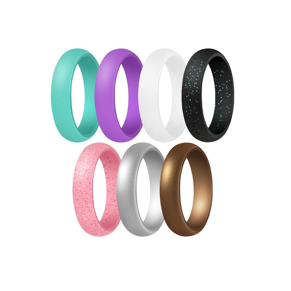 7 PCs ThunderFit Women’s Silicone Ring - Rubber